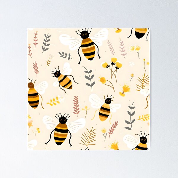 Item preview, Patrón de panal y abeja 21 designed and sold by DigitalPatternx.