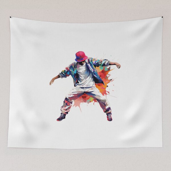 Item preview, Dancer Hip Hop Dance Vibrant Art Dance Steps designed and sold by MartynGrey.
