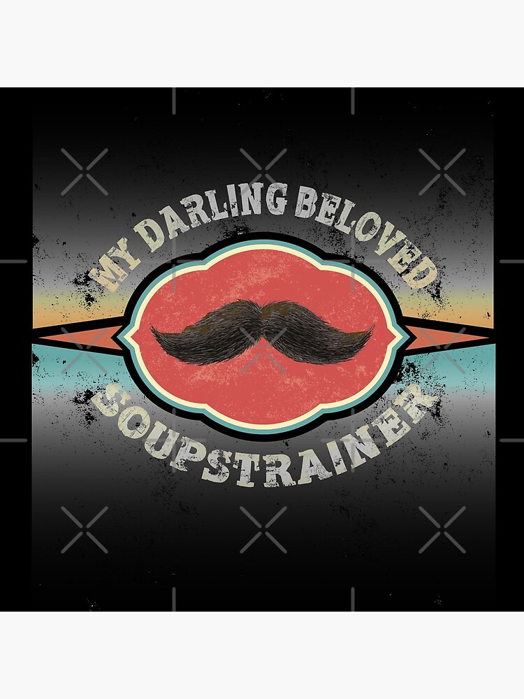"Mustache Soup Strainer" Acrylic Block for Sale by manbird Redbubble