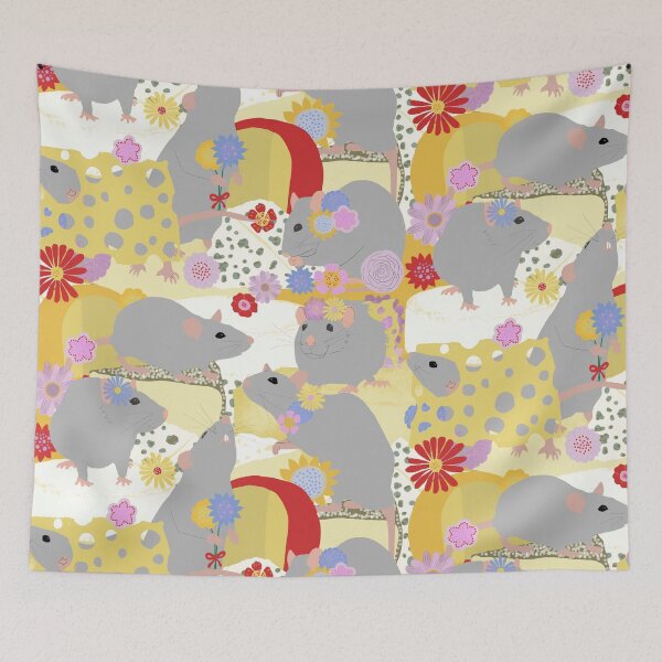 Item preview, Rats Having a Cheese Party designed and sold by Amy Hadden.