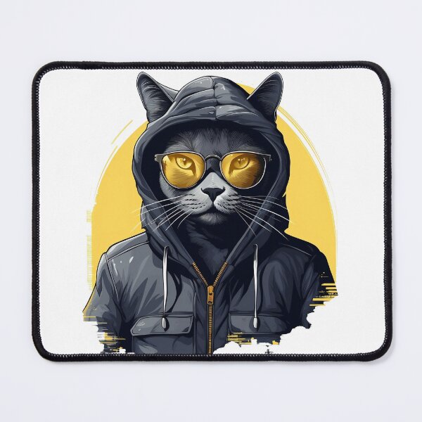 Item preview, Urban Zen Guardian: Chartreux Cat Spirit | Cat Lovers designed and sold by DarcoDesigns.