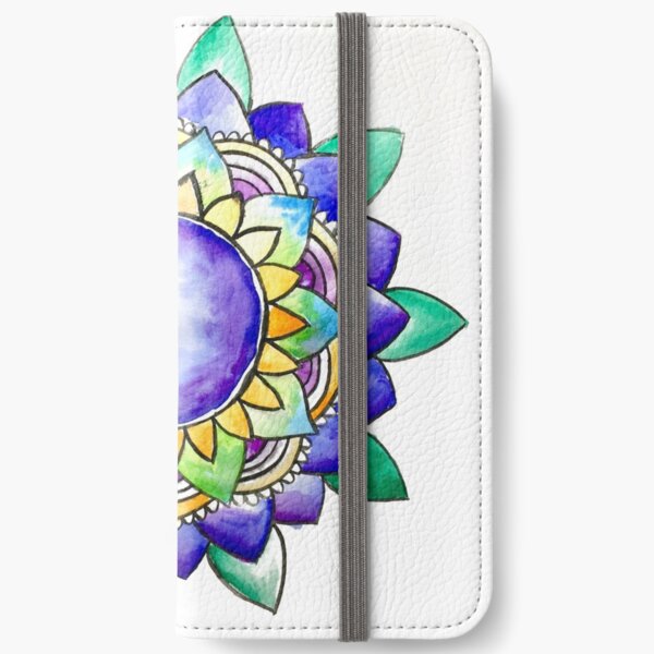 Watercolor Mandala iPhone Wallet