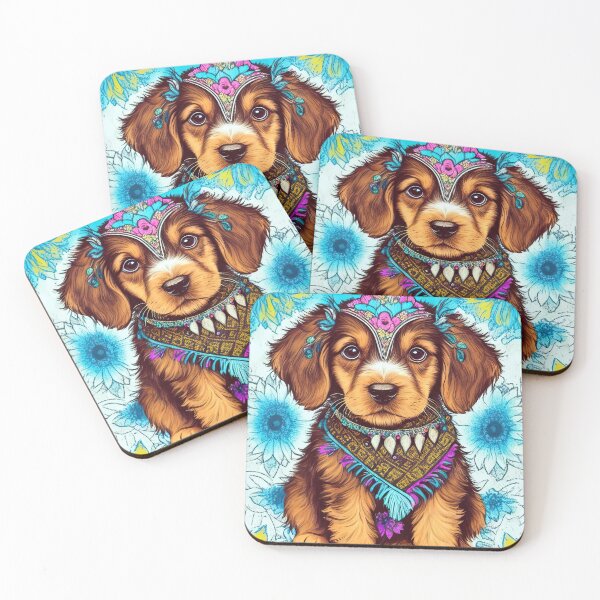 Item preview, Cute Boho Chic Puppy designed and sold by bobbi-gyre.