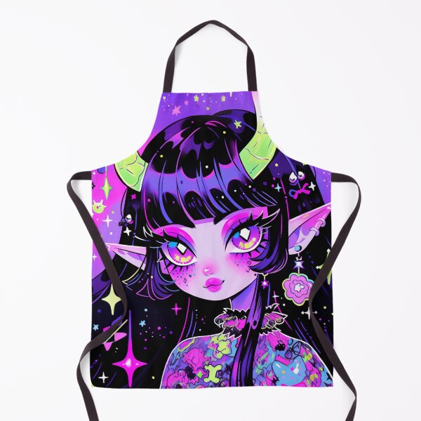 Item preview, Kawaii Chibi Pink Purple Demon Anime Girl designed and sold by bubblegoth.
