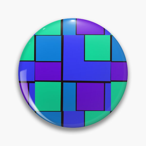 Item preview, Green Purple Blue Rectangle Squares Pattern  designed and sold by awsomepatterns.