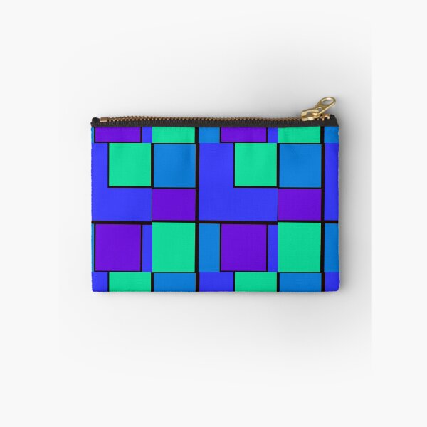 Item preview, Green Purple Blue Rectangle Squares Pattern  designed and sold by awsomepatterns.