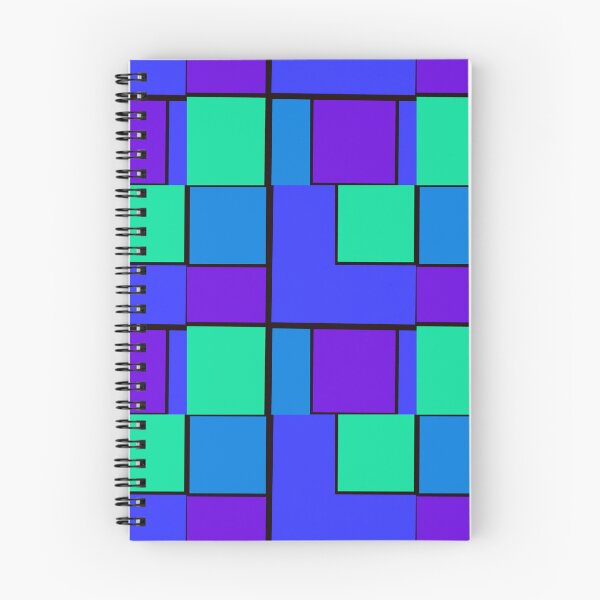 Item preview, Green Purple Blue Rectangle Squares Pattern  designed and sold by awsomepatterns.