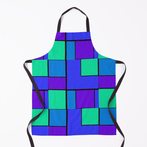 Item preview, Green Purple Blue Rectangle Squares Pattern  designed and sold by awsomepatterns.