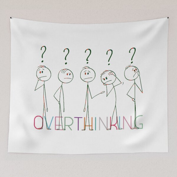 Item preview, Stick Man Overthinking designed and sold by ArtAngiTresors.