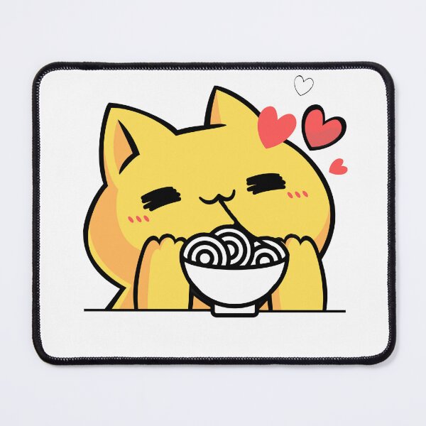 Item preview, cat eat ramen designed and sold by Danii-Shop.