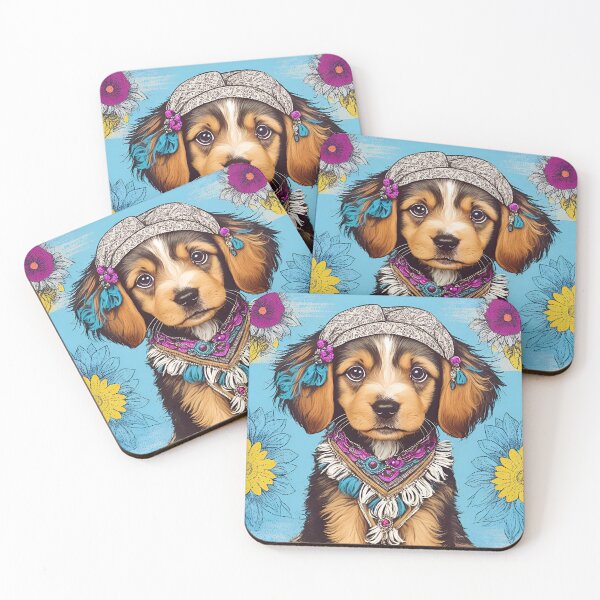 Item preview, Super Cute Boho Puppy Design designed and sold by bobbi-gyre.