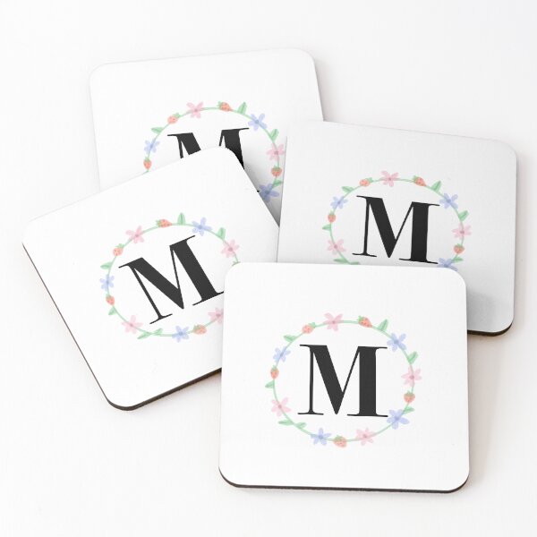 Item preview, “M” initial   designed and sold by tinasartspace.