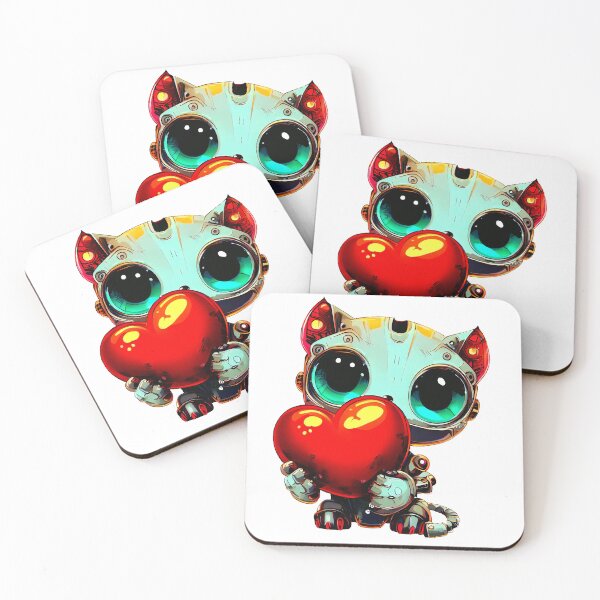 Item preview, Robo-Cat Love! designed and sold by kukamatsu.