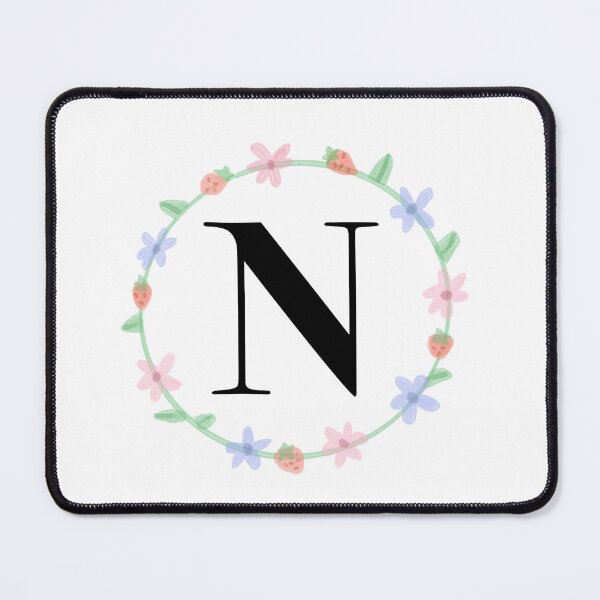 Item preview, “N” initial   designed and sold by tinasartspace.
