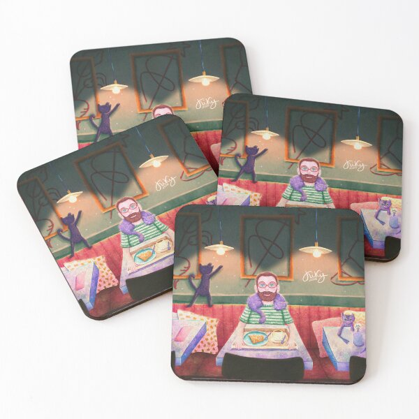 Item preview, Breakfast with cats designed and sold by Karla-Kiky.