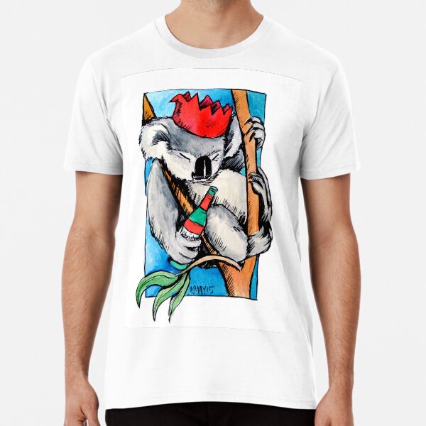 Koala Christmas drinks Premium T-Shirt