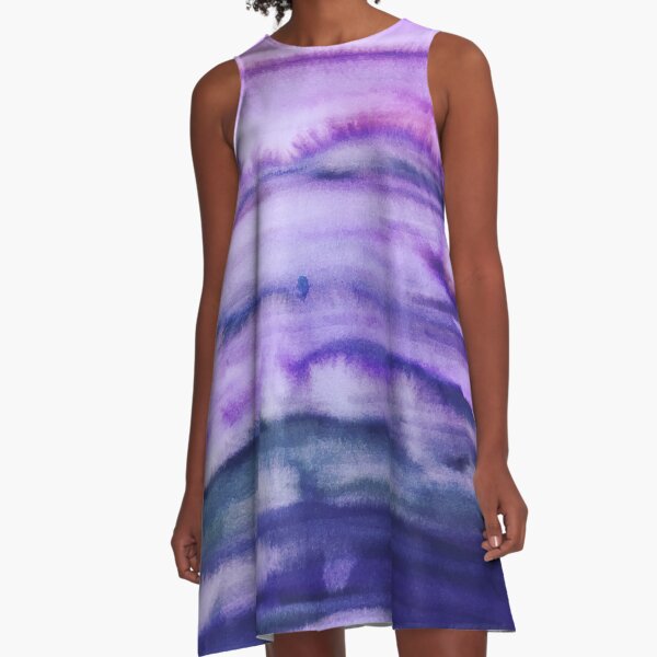 Power Purple A-Line Dress