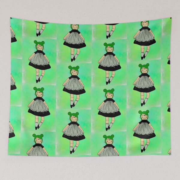 Item preview, Green Haired Witchy Doll designed and sold by InkedEdges.