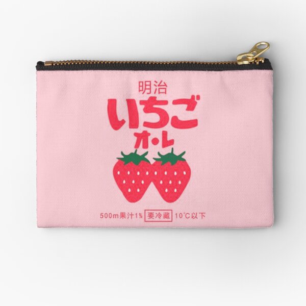 Strawberry Milk Zipper Pouch