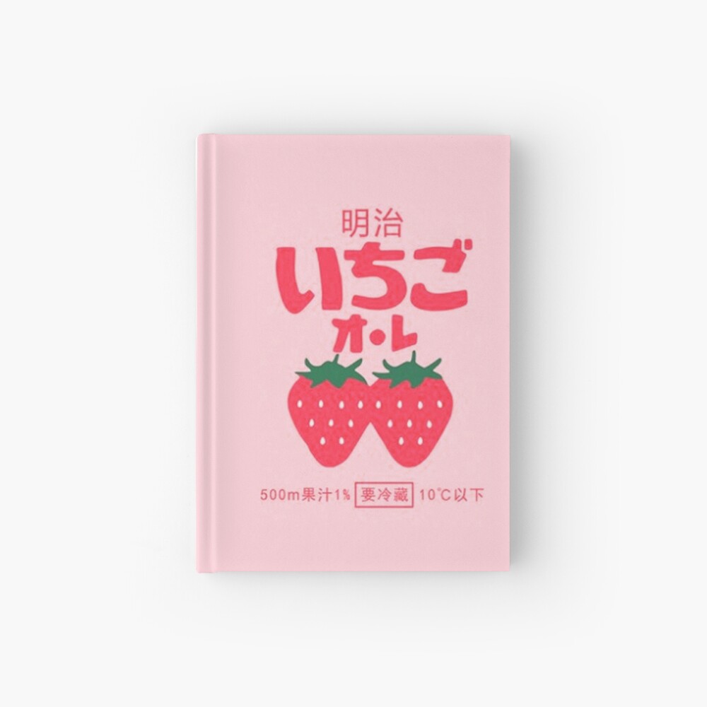 Strawberry Milk Hardcover Journal