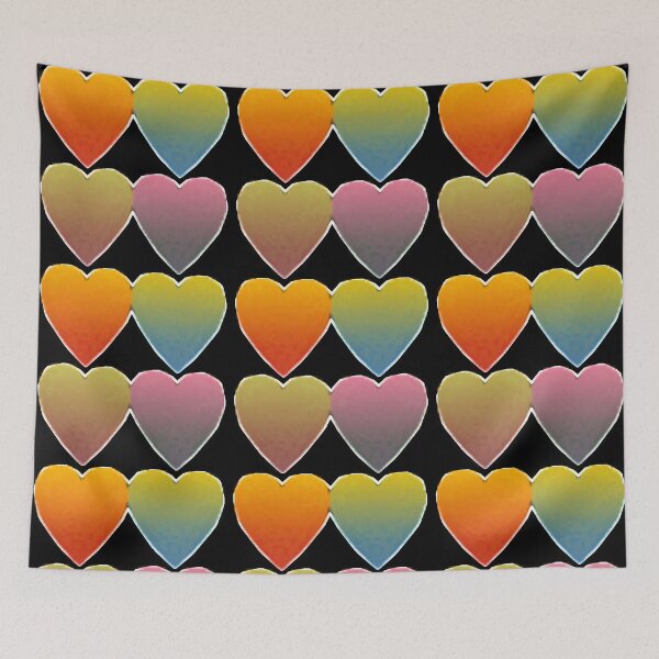 Item preview, colorful hearts designed and sold by AnnabellaRh.
