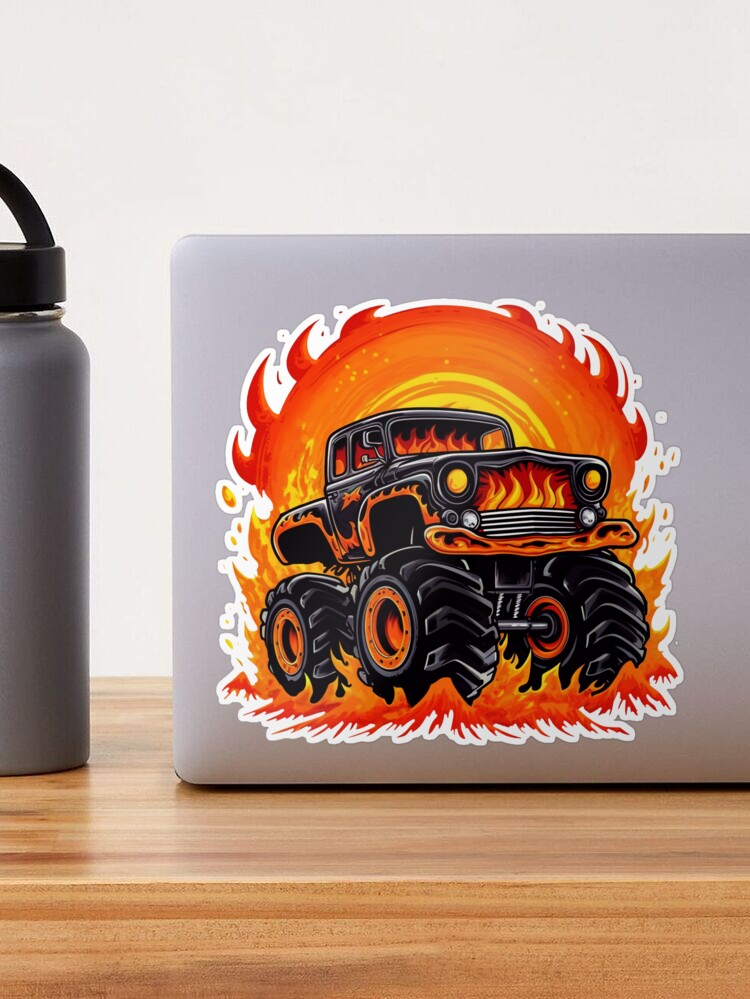 Monster Truck Water Bottle - Juls Sweet Designs