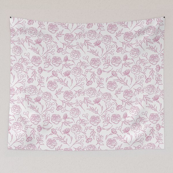 Item preview, Pink Organic Floral Pattern designed and sold by elaBdesign.