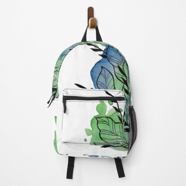 Item preview, Blue Green Watercolor Leafage Ben designed and sold by BEATRIZKOBORI.