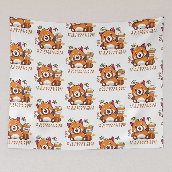 Item preview, Coffee time all the time, Kawaii Funny Coffee design, Iced coffee, gift for coffee addict,  designed and sold by MCanderart.