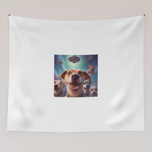 Item preview, Womens Funny DOG Selfie With Ufos designed and sold by EricFreemane.