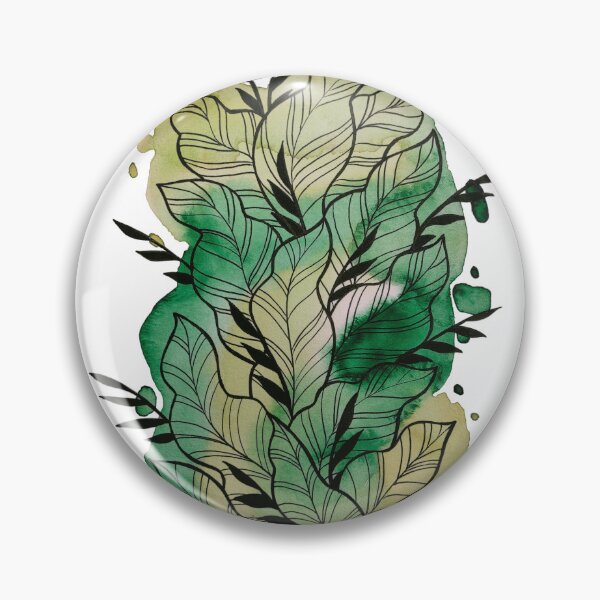Item preview, Green Watercolor Leafage Ben designed and sold by BEATRIZKOBORI.