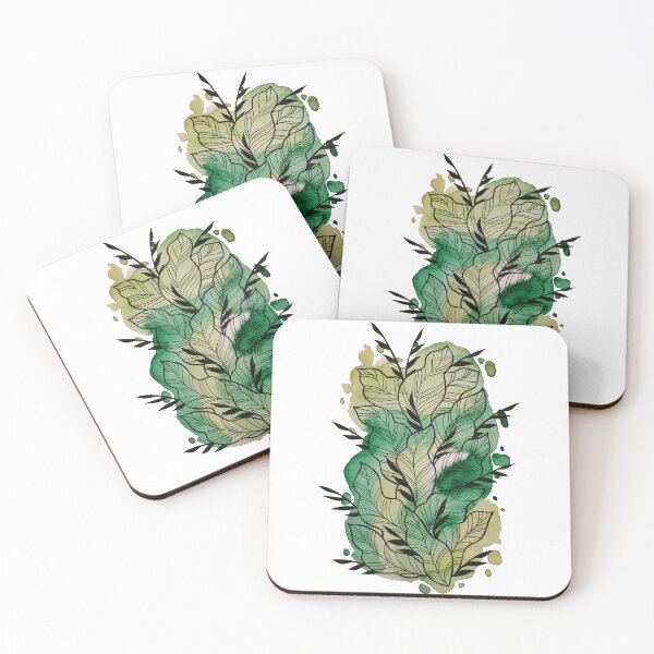 Item preview, Green Watercolor Leafage Ben designed and sold by BEATRIZKOBORI.