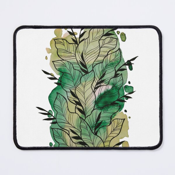 Item preview, Green Watercolor Leafage Ben designed and sold by BEATRIZKOBORI.