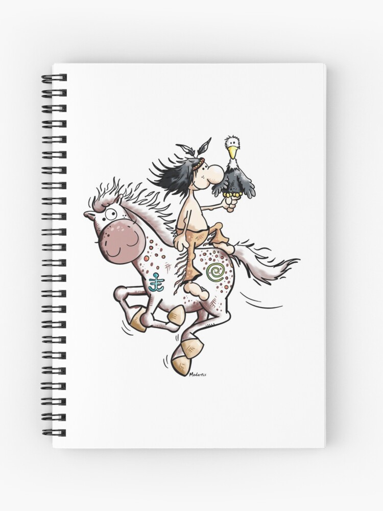 Funny Indian Is Riding A Wild Horse - Appaloosa&quot; Journal for Sale 