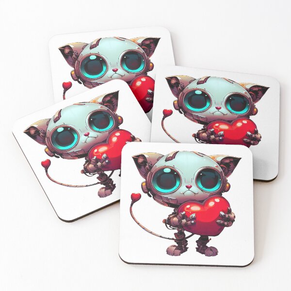 Item preview, Robo-Cat Love! designed and sold by kukamatsu.