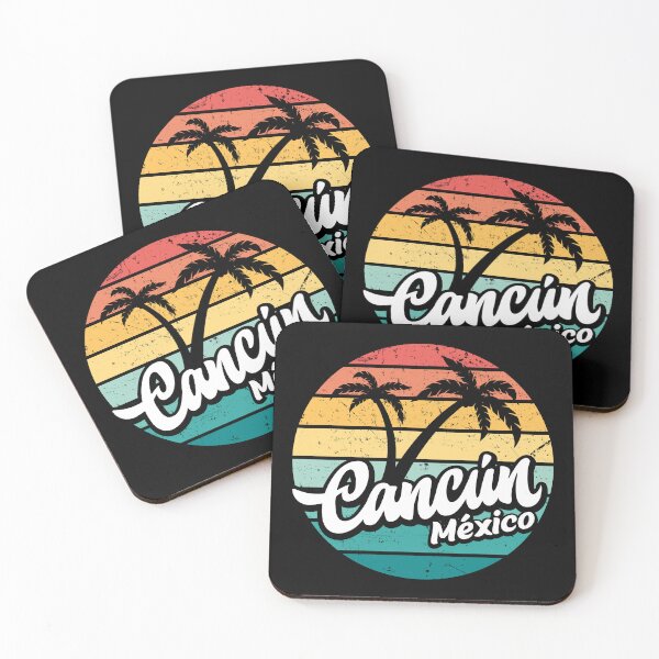 Item preview, Cancun Beach, Mexico retro sunset designed and sold by Pau Baz.