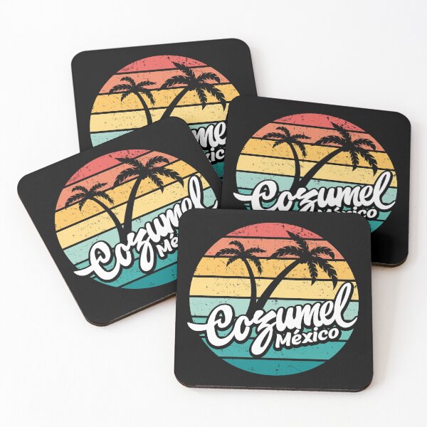 Item preview, Cozumel Beach, Mexico retro sunset designed and sold by Pau Baz.