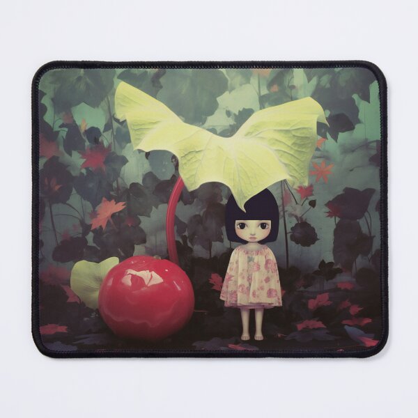 Item preview, Japanese Flower Fairy 0.1 - Sheltering Under a Cherry Leaf designed and sold by Oh Halo Berry.