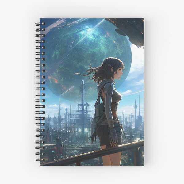 Item preview, Visionary girl looks at distant moon designed and sold by Mar Es.