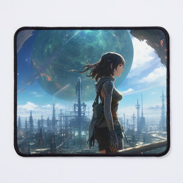 Item preview, Visionary girl looks at distant moon designed and sold by Mar Es.