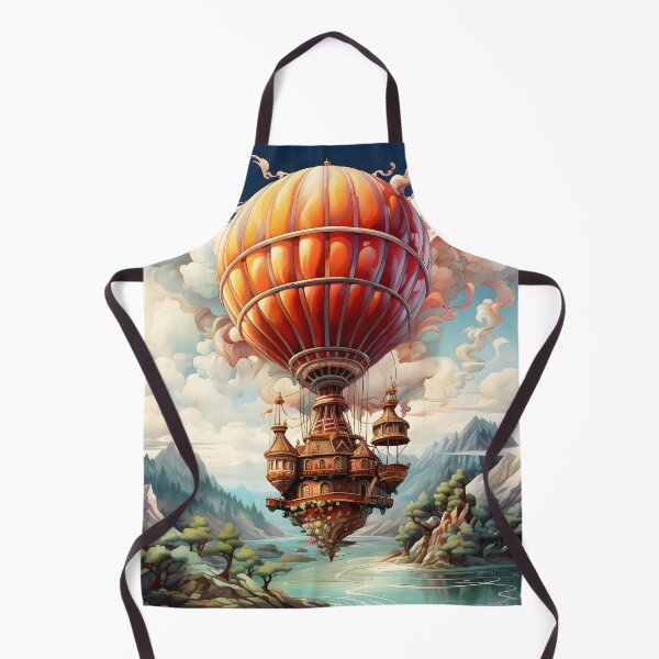 Item preview, Magical Hot Air Balloon Art designed and sold by ConfettiSkyArt.