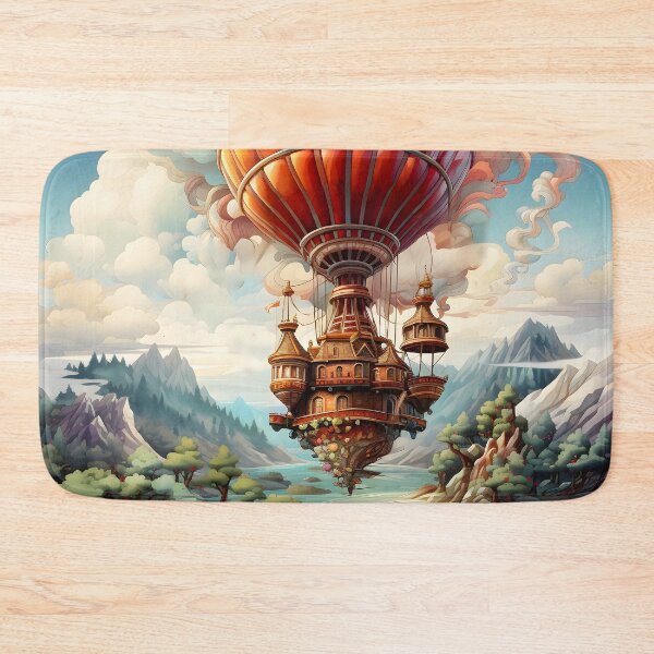 Item preview, Magical Hot Air Balloon Art designed and sold by ConfettiSkyArt.