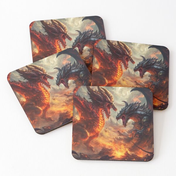 Item preview, Clash of Dragon Titan Fire and Earth designed and sold by PCGDrawing.