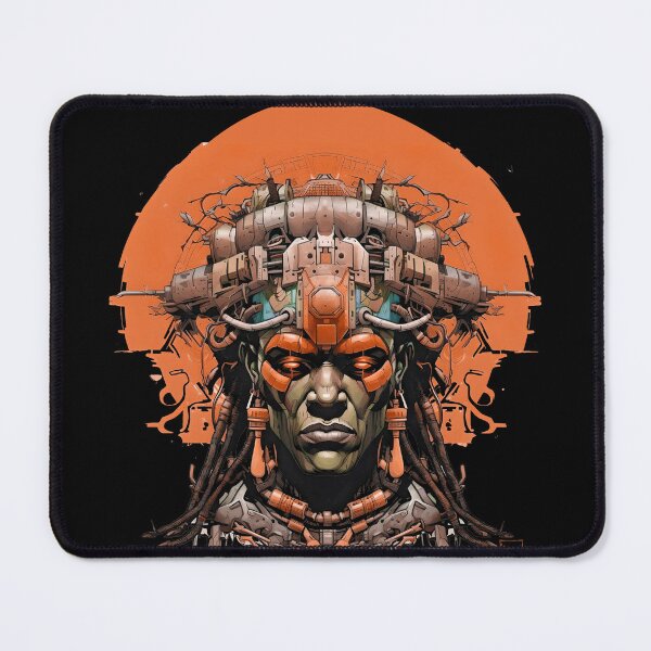 Item preview, Cyberpunk Shaman colorful graphic designed and sold by Hisirdoux.