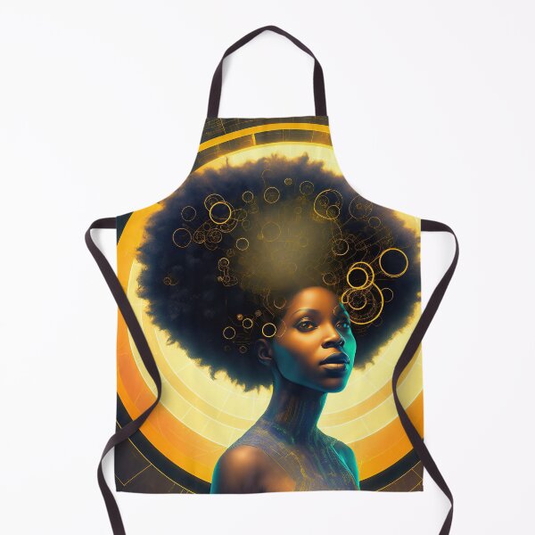 Item preview, Stunning Afrofuturist Portrait of a Strong Black Woman designed and sold by bobbi-gyre.