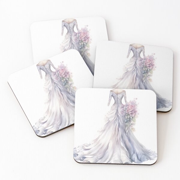 Item preview, Watercolor wedding dress  designed and sold by Mikkway.