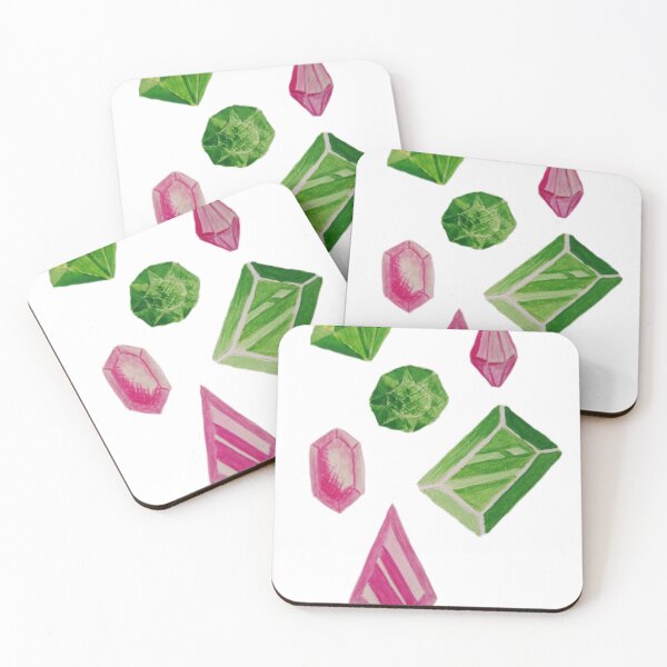 Item preview, Ruby's and emeralds- watercolor painting  designed and sold by JewelsNova.
