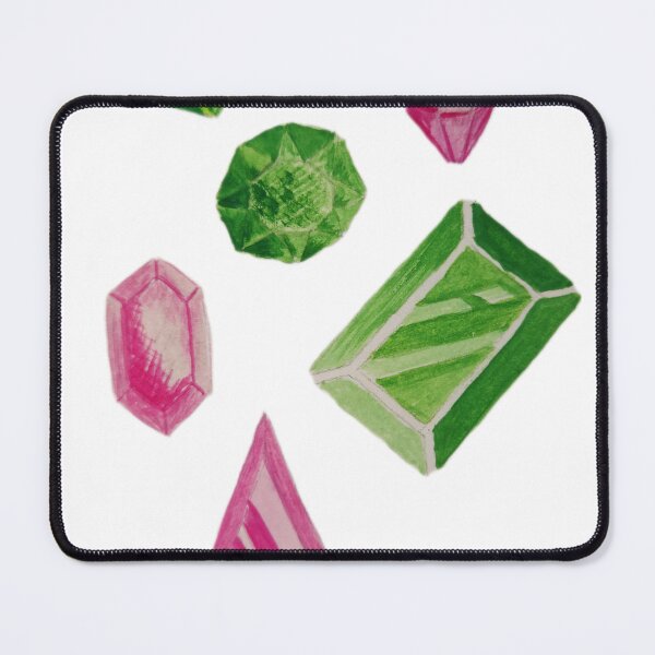Item preview, Ruby's and emeralds- watercolor painting designed and sold by JewelsNova.