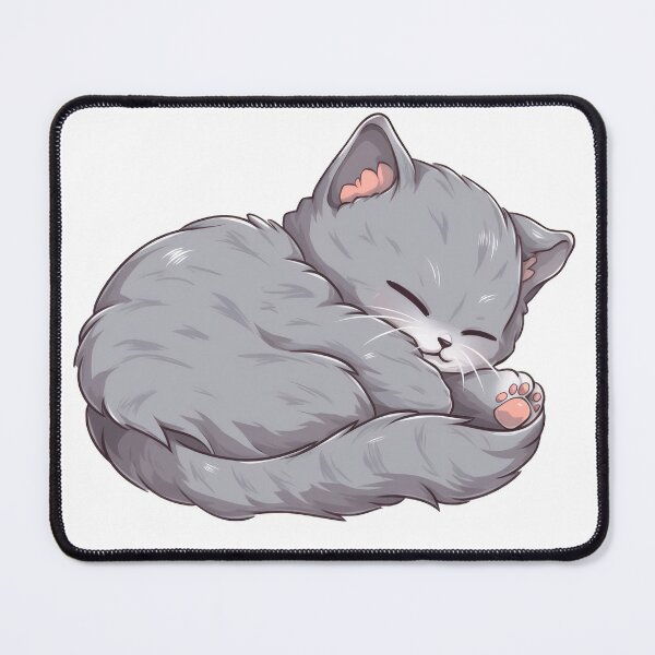 Item preview, Cute Chartreux Cat Sleeping designed and sold by SundayDonuts.