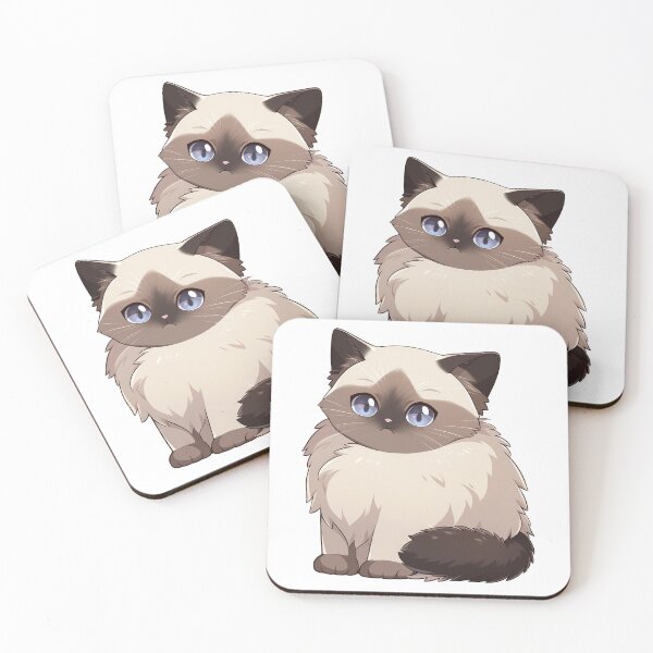 Item preview, Cute Anime Birman Cat designed and sold by SundayDonuts.